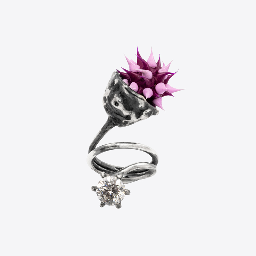 Spyke Zirconia Ring